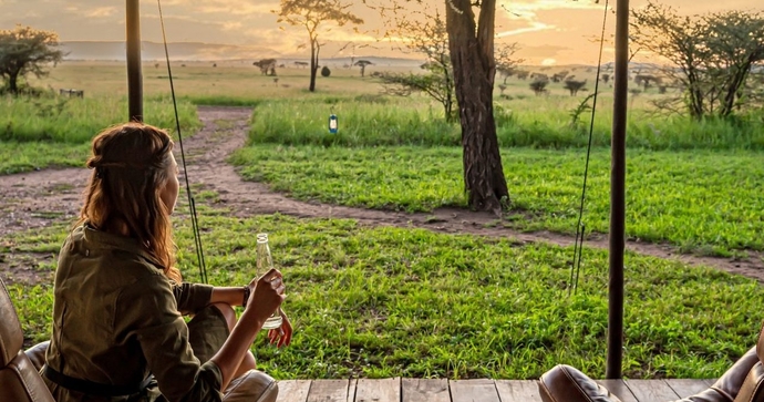 Lemala Ewanjan utsikt från tält