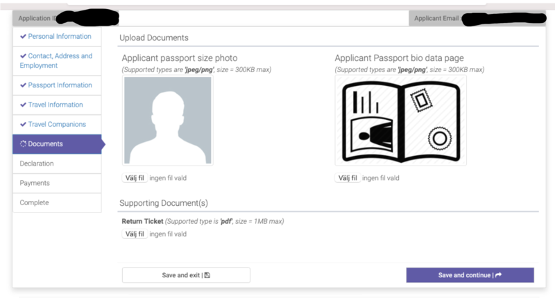 Visums&oslash;knad Tanzania steg 9 &ndash; selfie