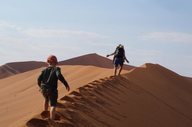 Olivia, Max og Ola p&aring; vei mot toppen, men til slutt gikk kreftene tomme, s&aring; Joel og Josef m&aring;tte fortsette den siste delen mot toppen.